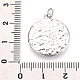 Brass Flat Round & Face Pendants&nbsp;KK-T080-07P-3