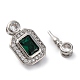 Brass Micro Pave Cubic Zirconia Box Clasps&nbsp;KK-P291-32P-2