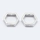925 Sterling Silver Bead Frames&nbsp;STER-F036-12S-8.5x7.5-2