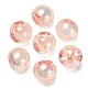 UV Plating Rainbow Iridescent Acrylic Beads&nbsp;OACR-G012-06B-1