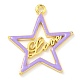 Rack Plating Brass Enamel Pendants&nbsp;KK-G515-03G-2