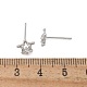 Brass Clear Cubic Zirconia Stud Earrings&nbsp;EJEW-Q014-13P-3