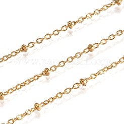 3.28 Feet Ion Plating(IP) 304 Stainless Steel Cable Chains&nbsp;X-CHS-K004-13G-0.4mm