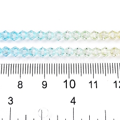 Gradient Color Baking Paint Glass Bead Strands&nbsp;X1-DGLA-A039-T6mm-A012