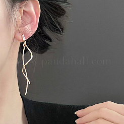 40Pcs 4 Colors Brass Wavy Eye Pins&nbsp;KK-HY0002-99