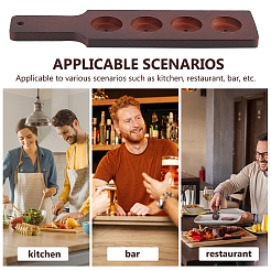 Wooden Shot Glasses Serving Tray&nbsp;WOOD-WH0029-47