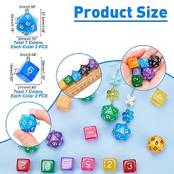 28Pcs 2 Style Acrylic Pendants&nbsp;OACR-PH0001-83