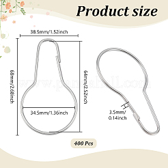 400Pcs Push Gate Snap Keychain Clasp Findings&nbsp;FIND-WA0001-11