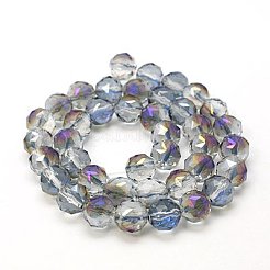 Electroplate Glass Beads Strands&nbsp;EGLA-J015-10mm-06
