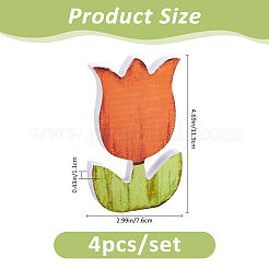 PVC Tulip Sculpture Display Decorations&nbsp;DJEW-WH0058-41
