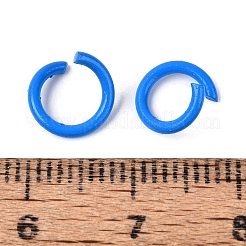 Spray Painted Iron Open Jump Rings&nbsp;IFIN-T017-04B-07