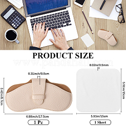 1Pc PU Leather Glasses Case&nbsp;AJEW-CN0004-50B