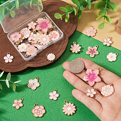 40Pcs 20 Styles Alloy Enamel Pendants&nbsp;ENAM-TA0004-04