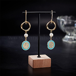 16Pcs Brass Stud Earring Findings&nbsp;KK-BC0008-35