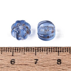 Handmade Gold Sand Lampwork Beads&nbsp;LAMP-Q039-08F