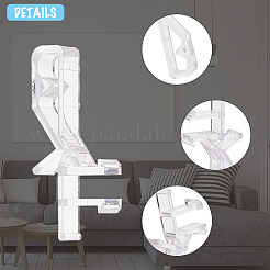 PC Plastic Curtain Overlay Clips&nbsp;FIND-WH0053-29