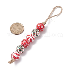 Wood Beads Pendant Decoraiton&nbsp;HJEW-JM02270