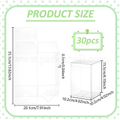 30Pcs Transparent Plastic PVC Box Gift Packaging&nbsp;CON-BC0007-54