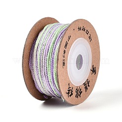 30M Segment Dyed Macrame Cotton Cord&nbsp;OCOR-T018-01Q