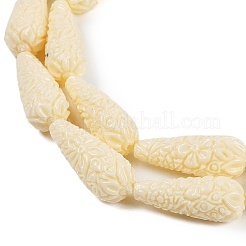 Synthetic Coral Carved Beads Strands&nbsp;CORA-C003-09