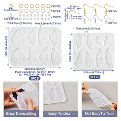 2Pcs 2 Style Wing Earring Pendant Silicone Molds&nbsp;DIY-TA0005-42