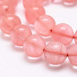 Cherry Quartz Glass Bead Strands&nbsp;G-G735-44-6mm