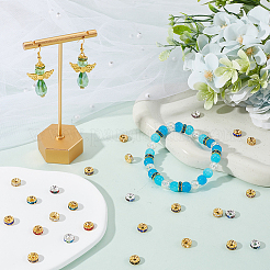 200Pcs 10 Colors Brass Rhinestone Spacer Beads&nbsp;RB-SP001-08B