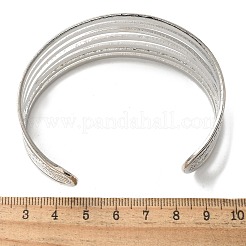 Electrophoresis Iron Cuff Bangles for Women&nbsp;BJEW-M057-05P