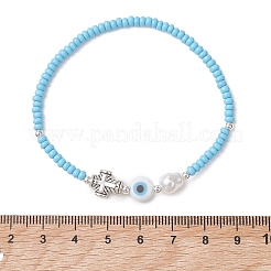 7Pcs Glass Seed Beads Stretch Bracelets&nbsp;BJEW-MZ00317