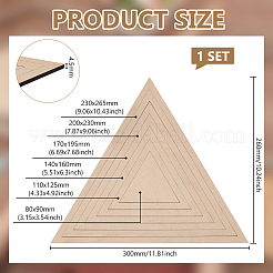 Poplar Wood Sheets & Rings&nbsp;DIY-WH0530-14