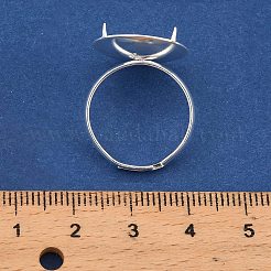 316 Stainless Steel Cuff Ring Components&nbsp;STAS-D375-04S