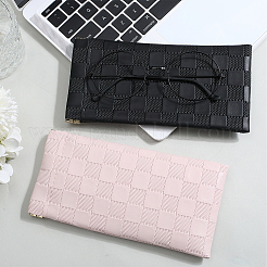 2Pcs 2 Colors PU Imitation Slip-in Leather Glasses Case&nbsp;AJEW-CN0003-26D