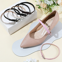 6 Pairs 6 Colors Imitation Leather Women's Adjustable Detachable Anti-Loose Shoe Straps for High Heels&nbsp;AJEW-CL0002-07