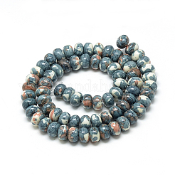 Synthetic Ocean White Jade Beads Strands&nbsp;X-G-S257-5x10mm-13