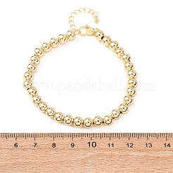 Round Brass Beaded Bracelets for Women&nbsp;BJEW-H640-04A-G