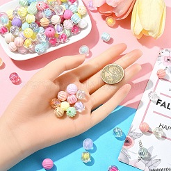 120Pcs 6 Styles Mixed Stryles Acrylic Beads&nbsp;MACR-YW0003-21