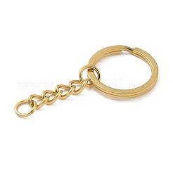 Ion Plating(IP) 304 Stainless Steel Split Key Rings&nbsp;KEYC-M035-02G