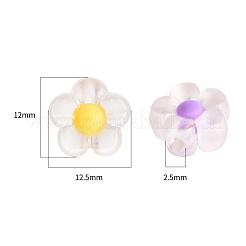 60pcs 6 Colors Transparent Acrylic Beads&nbsp;TACR-CC0001-01