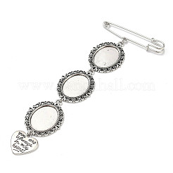 Iron Brooch Findings&nbsp;JEWB-PH01243