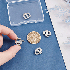 4Pcs 4 Styles 304 Stainless Steel Adjustable Clasps&nbsp;STAS-UN0039-88