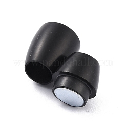 Ion Plating(IP) 304 Stainless Steel Magnetic Clasps with Glue-in Ends&nbsp;STAS-F276-01EB