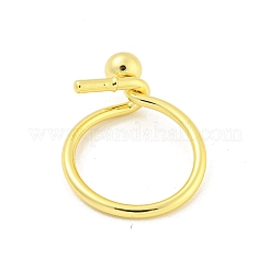 Round Brass Finger Rings&nbsp;RJEW-G309-03G