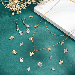24Pcs 4 Style 304 Stainless Steel Pendants&nbsp;STAS-UN0048-31