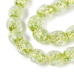 Handmade Foil Glass Beads Strands&nbsp;FOIL-Q002-05E