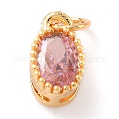Real 18K Gold Plated Brass Inlaid Cubic Zirconia Charms&nbsp;ZIRC-L100-079G