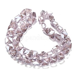 Electroplate Glass Beads Strands&nbsp;EGLA-P066-02A-PL02