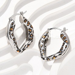 Brass Hoop Earrings&nbsp;EJEW-Q015-12A-P