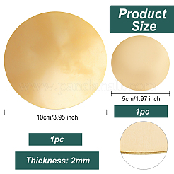 AHADEMAKER 2Pcs 2 Style Brass Sheet&nbsp;KK-GA0001-46