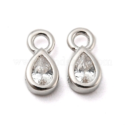 Real Platinum Plated Rhodium Plated 925 Sterling Silver Charms&nbsp;STER-K176-03D-P
