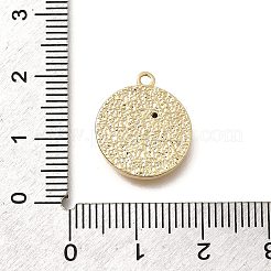 Brass Micro Pave Cubic Zirconia Pendants&nbsp;KK-Q035-16B-G